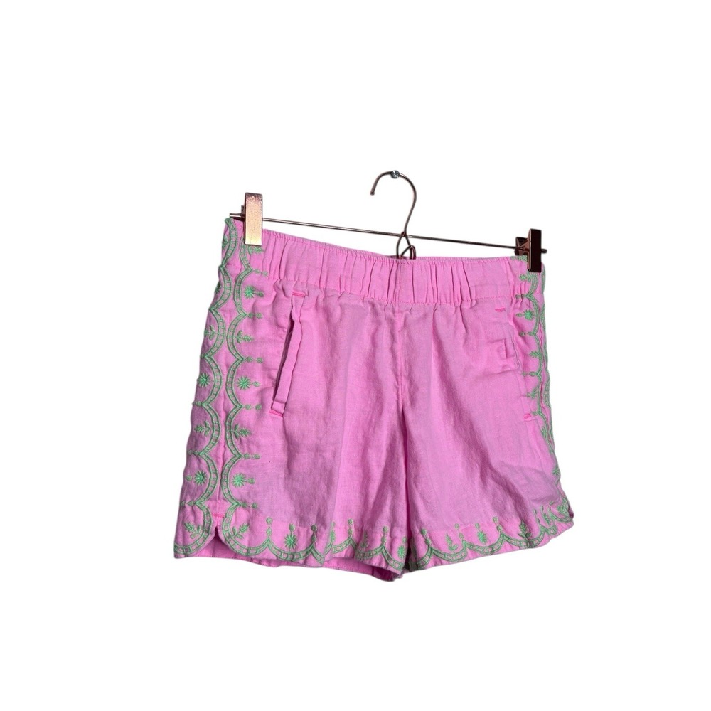 Lilly‎ Pulitzer Laryn Linen Short Pinky Shady Size XS